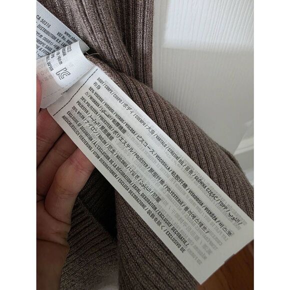 Abercrombie & Fitch Collared Sweater dress, Brown Small P NWT - Picture 9 of 12